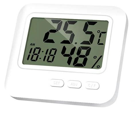 Kambario termometras su nurodyta temperatūra 18-20 laipsnių