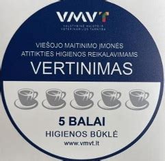 5 balų įvertinimas už higieną