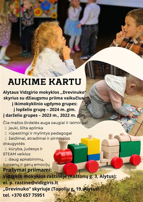 kūrybinė ir jauki darželio aplinka