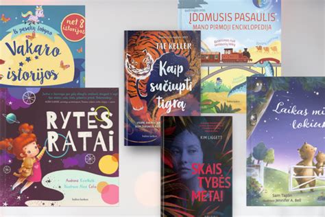 Įvairių žanrų knygų asortimentas vaikams ir paaugliams