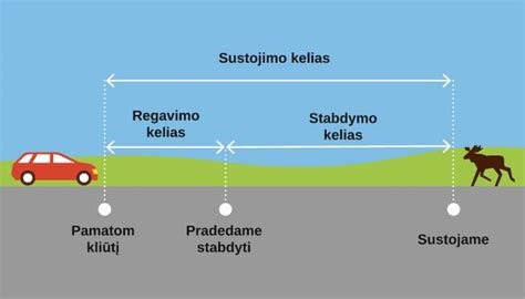Stabdymo kelias ir saugus atstumas