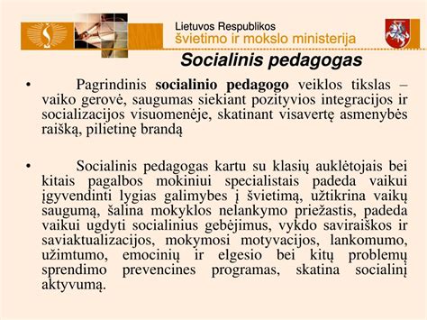 Socialinis pedagogas konsultuoja tėvus