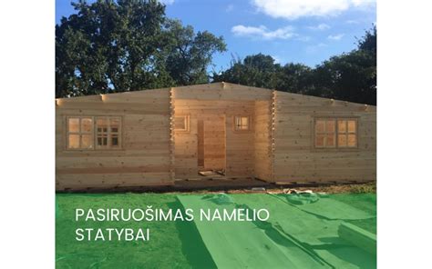 medinio namelio surinkimo procesas