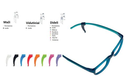 BABIATORS akinių rėmelių lankstumo schema