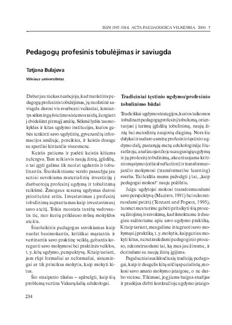 Pedagogų diskusija ir profesinis tobulėjimas