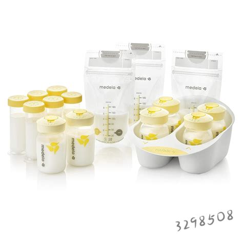 Medela antspenių pakuotė ir dydžių palyginimas