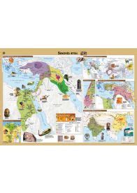 Senovės Mesopotamijos žemėlapis su Sumerų miestais