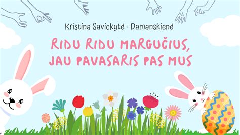 Vaikai margina Velykinius margučius
