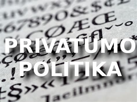 Duomenų apsaugos ir privatumo politika infografika