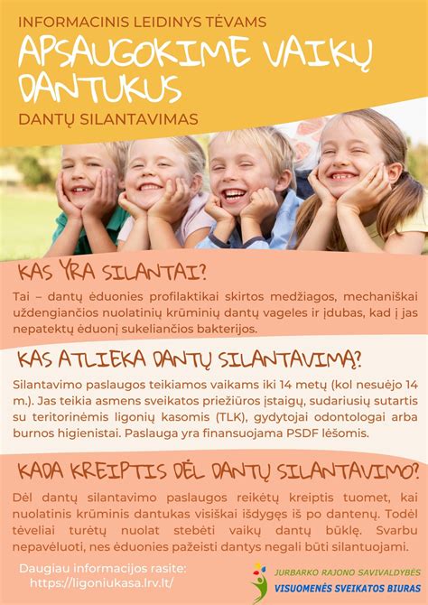 Pasaulinė ir Lietuvos dantų ėduonies statistika vaikams
