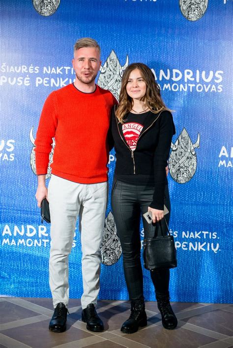 Andrius Mamontovas su žmona Inga