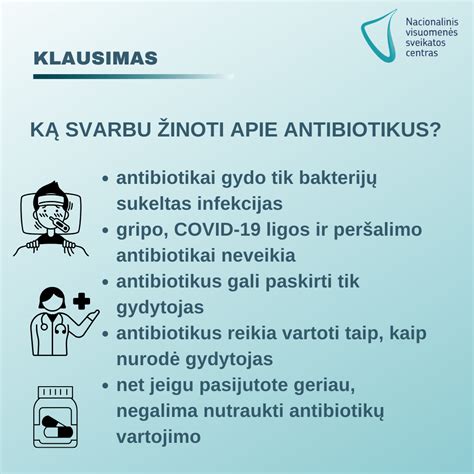 Antibiotikai nuo infekcijų