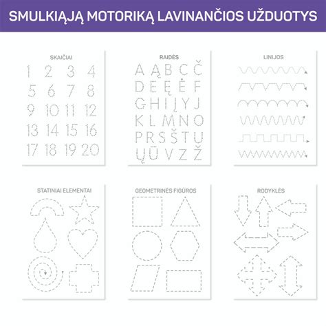 Vaikų smulkiosios motorikos lavinimo pratimai ir priemonės