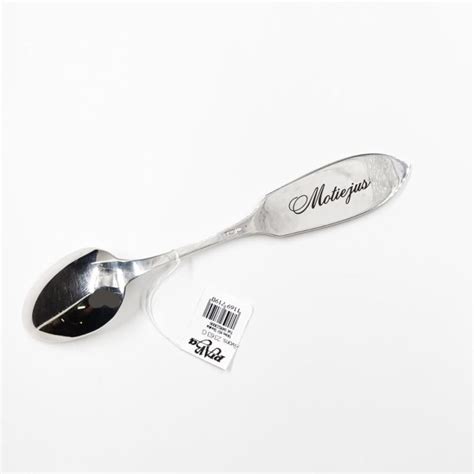 sidabrinis šaukštelis su graviravimu