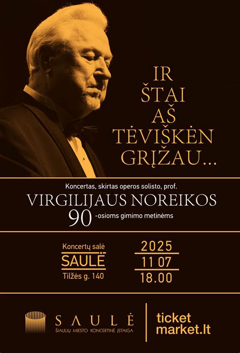 Virgilijaus Noreikos koncertų afiša