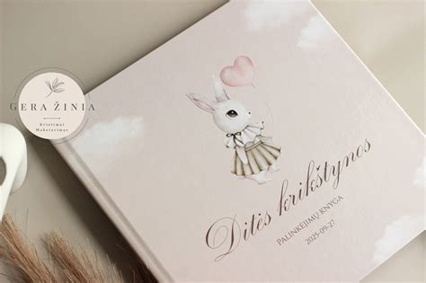 Personalizuoti krikštynų kvietimai ir atminimo knygos