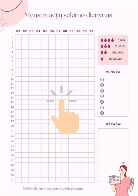 mergaitė naudojanti menstruacijų sekimo programėlę