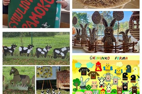 Vaikų kūrybinių darbelių pavyzdžiai