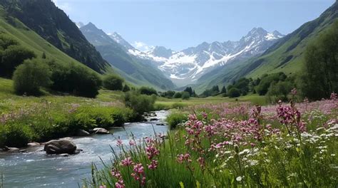 Skaidrus kalnų upelis