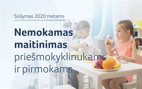 Nemokamo maitinimo programa priešmokyklinukams