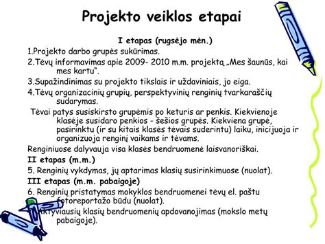 Ugdymo etapai