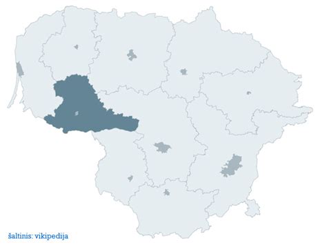 Žemėlapis su Tauragės ligoninės ir aplinkinių medicinos punktų vietovėmis