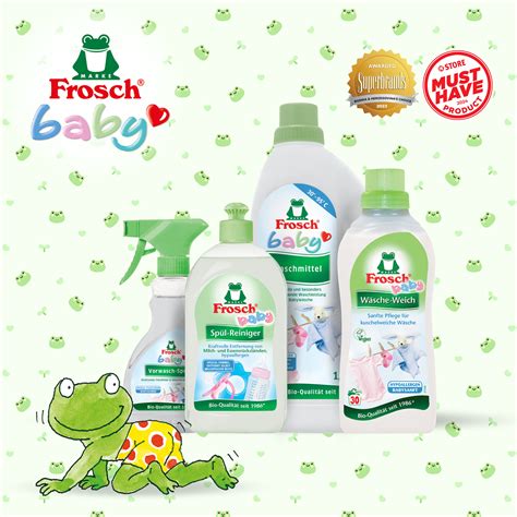 Frosch Baby serijos produktų asortimentas