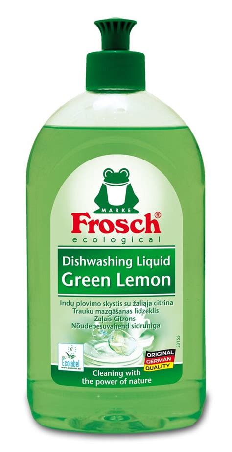 Indų plovimo procesas naudojant Frosch priemonę