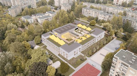 Paežerių kaimo apylinkės ir istorinės mokyklos vietos vizualizacija