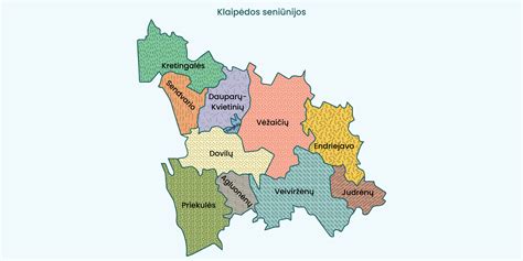 Sveikatos priežiūros ir pašto paslaugų centrų žemėlapis Klaipėdos regione