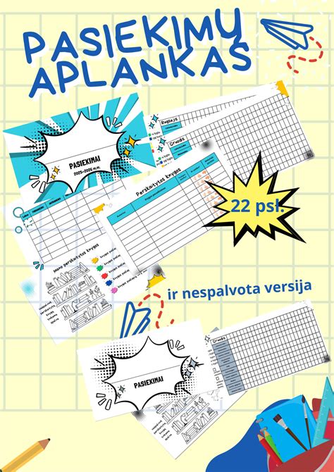 priešmokyklinuko pasiekimų aplankas