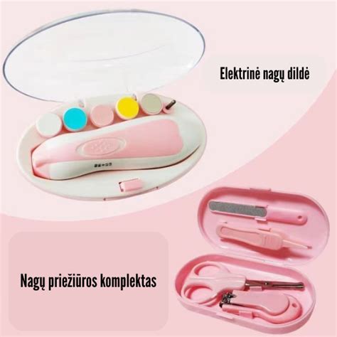 kūdikių nagų priežiūros priemonės