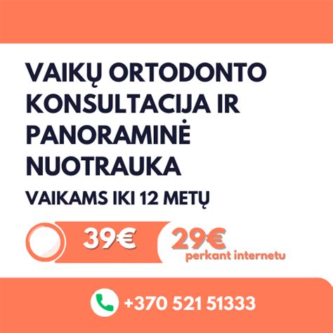 Ortodonto konsultacija vaikams Alytuje