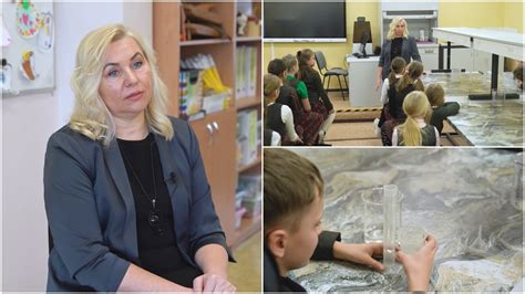 Pedagogė bendraujanti su vaikais