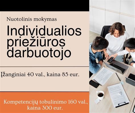 Individualios priežiūros darbuotojo mokymų pristatymas