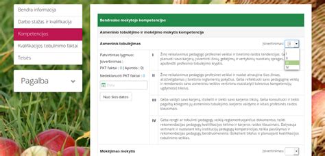 Ugdymo sodas platformos funkcionalumo schema