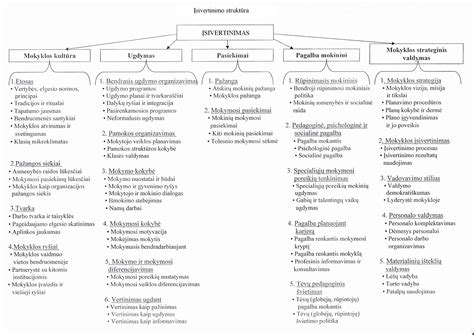 Mokyklos veiklos kokybės įsivertinimo proceso schema