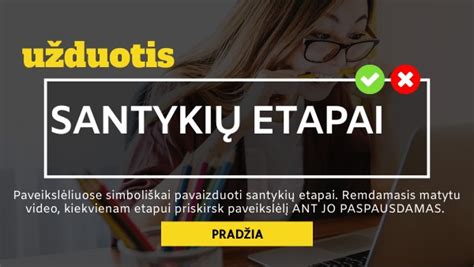 Santykių etapai schemoje
