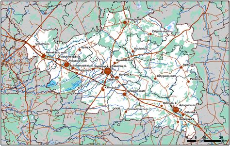Raseinių miesto Šatrijos gatvės žemėlapis