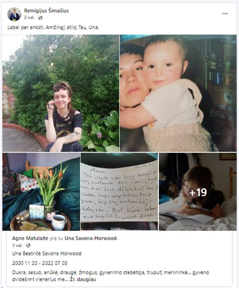 A. Matulaitės dukra Una Beatričė Savona Horwood