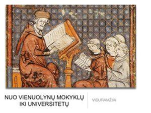 Viduramžių giedojimo mokyklos iliustracija