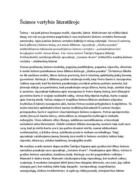 Šeimos vertybės ir tėvystės svarba