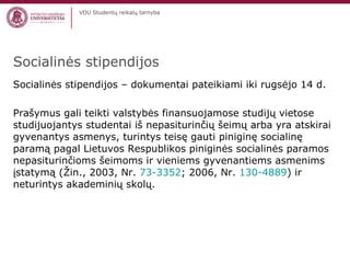 Studentų šeimų paramos infografika