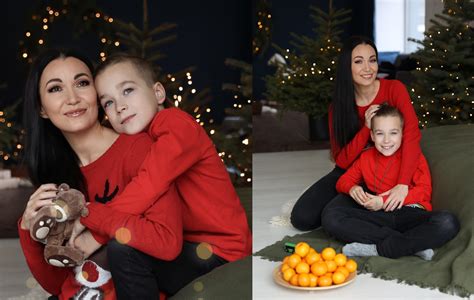 Karina Krysko su sūnumi Majumi