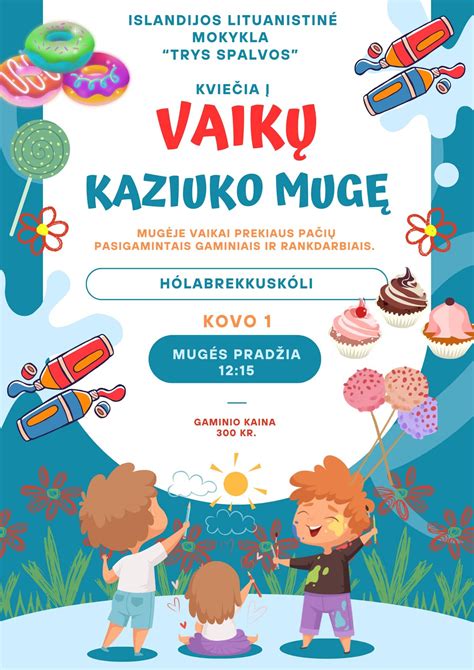 Vaikai Kaziuko mugėje prekiauja savo gaminiais