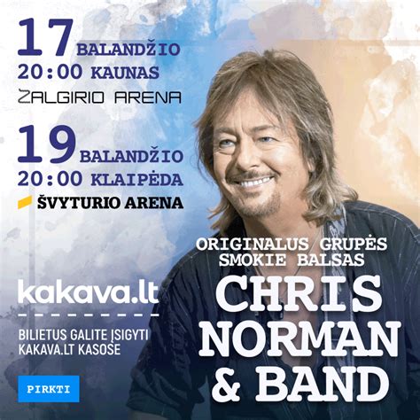 Chrisas Normanas koncertuodamas