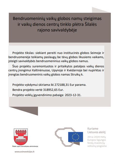 Vaikų bendruomeninių namų kasdienybė