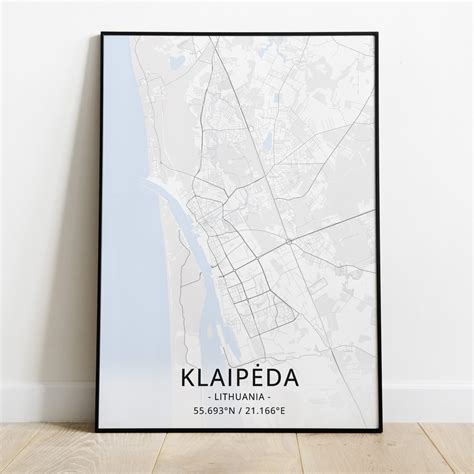 Klaipėdos žemėlapis su žaidimų kambarių lokacijomis