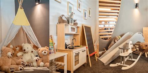 jaukus vaikų kambario kampelis su kilimu ir šviestuvu