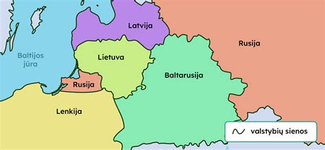 Šventosios žemėlapis su stovyklų vietomis ir Baltijos jūros pakrante